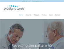 Tablet Screenshot of biosignatures.com